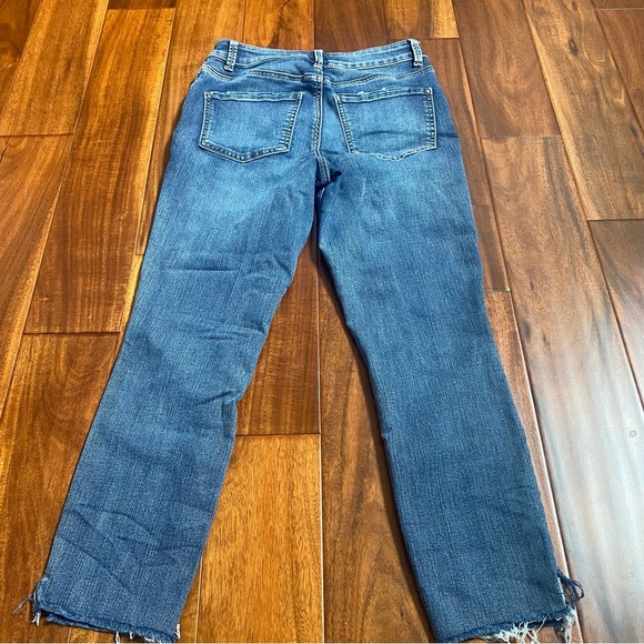 Maurices Blue Everflex High Rise Distressed Skinny Stretch Denim Jeans Womens 6 - Picture 7 of 7